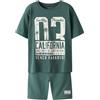 Name it kids Nkmhirlan/Henlo Ss Nreg Top Set Pb, Zaffiro scuro., 134