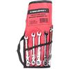ENERGY NE00451 - Set di chiavi combinate a cricchetto in acciaio al cromo vanadio