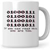 Sweetify Tazza regalo informatica con codice binario, divertente tazza da caffè Sys Admin, programmatore, scritta, amministratore, programmazione, sviluppatore, nerd developer