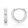 limerencia G23 Orecchini a Cerchio Anallergici per Orecchie Sensibili,Huggie Hoop Orecchini in Titanio 8 mm/10 mm/12 mm,Orecchini Argento Diamante per Donna Uomo Bambina(argento 10mm)