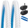 YunSCM 2 pneumatici pieghevoli da 26 pollici, 26 x 2,10 Plus, 2 pezzi, valvola per tubo da 26 pollici, compatibile con 54 - 559 City Bikes, bici da corsa, mountain bike 26 x 2,0, 26 x 2,10, 26 x 2,125