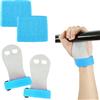 lasuroa 4 Pz Impugnature per Ginnastica e Polsini, Fasce Sudore Impugnature Barra Polso Protezioni Palmi Comodi Guanti Ginnastica Supporto Polso Accessori Sportivi per Esercizi (Blu)