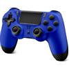 Glitfix Wireless Controller for PS-4, Game Controller for PS-4/Pro/Slim/PC, Bluetooth Gamepad Joystick with Dual Vibration Touch Panel, Upgraded Six-Axis Sensor, 3.5mm Audio Jack(Blue)