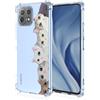 RankOne Custodia per Telefono Adatta per Xiaomi MI 11 Lite / 11 Lite 5G / 11 Lite 5G NE (6.55 Inches) Custodia con Disegno a Colori in Silicone TPU Trasparente - Gatto 3