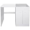 Dianhydro SOTTOLAVELLO PER LAVASTOVIGLIE SENZA LAVELLO INOX 120 x 60 Bianco SX