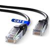 Mr. Tronic cavo Ethernet Cat 6 da 25m, Cavo di rete LAN Alta velocità con Connettori RJ45 - Patch Internet Compatibile con Cat 5e, 7, 8 | AWG24 UTP CCA (25 Metri, Nero)