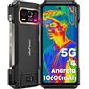 Ulefone Armor 27T Pro 5G Rugged Smartphone Termocamera, 24GB+256GB/SD-2TB 10600mAh/33W Dimensity 6300 Android 14, 6.78 FHD+ 120Hz, 64MP+50MP Telefono Indistruttibile NFC/Fingerprint/OTG/GPS