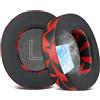 SOULWIT Cuscinetti di Ricambio in Gel Refrigerante per Steelseries Arctis Nova Pro Wired, Nova 1/1X/1P/3/3P/3X/4/4P/4X/5/5P/5X/7/7X/7P, Cuscinetti con Schiuma ad Alta Densità per Isolamento dal Rumore
