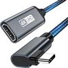 YUETUOL Adattatore USB C HDMI, Adattatore HDMI USB C 4K 90 Gradi(Compatibile con Thunderbolt 3) per MacBook Pro/Air, Pixelbook, Surface Go, iPad Pro, XPS, Huawei, Galaxy S9+