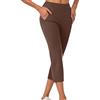Generico Leggings a 3/4 da Donna,Controllo della Pancia Collant Leggins Elastici Pantaloni Sportivi Skinny Elasticizzati Allenamento Morbido Capri Sexy Dimagranti