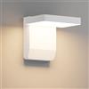 K-Bright Applique LED 20W, 3000K Bianco Caldo, 1540 Lumen, Lampade da Esterno Applique per Terrazza Corridoio Giardini, Antipioggia IP65 Bianco (Rettangolo)
