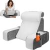 Strixorn Cuscino da Lettura per Letto e Divano, Cuscino Lombare in Memory Foam con Cuscino Cervicale e Braccioli Rimovibili, Cuscino Lombare per Adulti per Leggere Guardare la TV Videogiochi