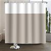 SDOTPMT 105x160cm Marrone Bianco Bicolore Tenda da doccia Minimalista Tema Tessuto Poliestere Tenda da bagno Classico Tradizionale Tinta unita Tende da doccia per Bagno con ganci
