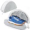 ecooe 2 Pezzi Sacchetti Sacchetto per ScarpeLavatrice con Cerniera e pulizia a 360° Della Lanugine, Riutilizzabile Proteggi sacca per lavare le scarpe in lavatrice con Adatto per Sneaker ecc (Grigio)