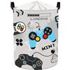 Clastyle Ceste Biancheria Gioco Cestino Giocattoli Vestiti Impermeabile per Ragazzo Ragazza Cestino Portaoggetti per Bagno Cameretta Bucato, Grigio, 36x45 cm