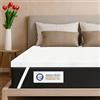 Ferò Fero Topper Memory Foam 160x200 cm Spessore 7 cm | Topper Matrimoniale Traspirante Certificato OEKO-TEX® | Morbido, Ergonomico, Sfoderabile e Lavabile - Sollievo per Schiena e Articolazioni
