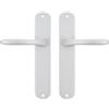 Bricard 722072 Coppia di maniglie in alluminio su piastra 190X40 Antibes, porta interna senza chiave