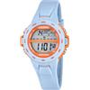 Calypso Orologio Digitale Bambino Bambina - Gomma Blu - Impermeabile 10 ATM - Data e Calendario Cronografo Doppio Fuso Orario Luce Allarme 12/24 ore - Junior Collection - K5850/2