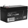 Green Cell Batteria UPS Green Cell AGM GC 12V 1.2Ah Nero [AZGCEUAY0000005]