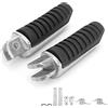 Greensen Poggiapiedi per Moto in Lega di Alluminio, Pieghevoli e Regolabili, Compatibili con FJR1300, FZ1, FZ400, FZ6, FZ6R, XJR400, XJR1200, XJR1300, XJ6, FZX750, TDM850 e TDM1100