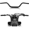 USTPO Manubrio universale per moto 1 1/8 28mm Manubrio basso per CRF YZF KLX DRZ KX RM SX EXC XC 85 125 250 300 350 450 Dirt Bike ATV Motocross - Nero