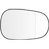 SENZEAL Vetro dello Specchietto Lato Passeggero Riscaldato con Piastra Portante per Renault Clio 1994-2005 Megane 1996-2003 Scenic 1996-2003 (Destro)