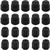 Flylin Set di 20 tappi per valvole per climatizzatori, adattatore per auto, set di tappi di ricambio con servizio R134a, sistema AC, riparazione del condizionatore d'aria (13 mm/16 mm)