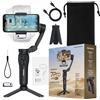 PORTENTUM 7 Pro Gimbal stabilizzatore smartphone con modulo IA di tracciamento indipendente - 3 assi pieghevole - Treppiede - App opzionale - Compatibile iPhone e Android - Vlog YouTube TikTok