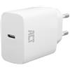 ACT Caricabatterie 35 W, USB-C Power Delivery PPS, adattatore GaNFast, senza cavo di ricarica, spina USB, iPhone, MacBook Air, Android - AC2135