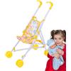 Jukeoiu Passeggino per bambole, pieghevole, per bambini, giocattolo per bambole, gioco di ruolo