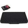 ARCPNRT Tappetino Scolapiatti in Silicone, 40 x 32 cm Grande Tappetino scolapiatti, con Scolapiatti, Design Double Face, Tappeto Scolapiatti Cucina(Nero)
