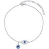 VONALA Evil Eye Cavigliera da donna in argento 925 Evil Eye Cavigliere Braccialetti ipoallergenici Cavigliere Piedi Spiaggia Cavigliera Gioielli Regali Per Ragazze