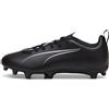 PUMA Scarpe da calcio ULTRA 5 PLAY FG/AG per ragazzi, Scarpe, Nero/Bianco, 37