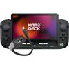 CRKD Nitro Deck+ con adattatore HDMI, controller portatile Pro per Nintendo Switch e modello OLED, dock per TV, sidekicks programmabili e pulsanti posteriori, sistema True Collection (Clear Black