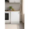 Dmora Mobile 1 anta Fombio, Armadietto verticale, Modulo contenitore, Base cucina compatta, 60x60 h90 cm, Bianco e Rovere