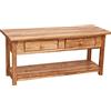 Biscottini Mobile tv rustico 110,5x50,5x40,5 cm Made in Italy - Mobili porta tv legno massello di tiglio - Mobile tv soggiorno - Mobili tv