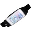 Sikweny Marsupio Corsa Running con Cinturino Elastico Marsupio Running Uomo Schermo Touch Screen Completo Running Belt con Molla Altamente Riflettente per Brevi Viaggi e Gite in Bicicletta