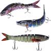 Aoyswuz Set di 3 esche da pesca, esche artificiali, per acqua dolce e salata, trota, pesce persico
