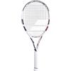 Babolat, Racchetta da Tennis Modello Boost Drive, Grip 1, Blu Corallo Bianco, Telaio leggero in Grafite, Grande Setaccio, Piano di Corda 16x19, per Giocatori Casual che desiderano progredire