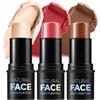 XINYUNXIN Contour Stick con sfumature di Highlighter, Bronzer e Blush, un Contour Stick impermeabile e non grasso che contorna il viso senza sforzo con un tocco leggero (D, 3 pezzi)