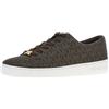 Michael Kors 43R4KTFS1B-200 Keaton Lace UP Sneakers Donna, Brown EU 40