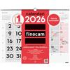 Finocam - Calendario da parete 2026 Misto XL Mese Vista Gennaio - Dicembre 2026 (12 mesi) | Calendario 2026 per annotare | Planner mensile Neutro Catalano
