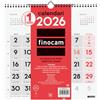 Finocam - Calendario da Parete Numeri Grandi 2026 Mese Vista Gennaio - Dicembre 2026 (12 mesi) | Calendario 2026 | Planner mensile Neutro Catalano