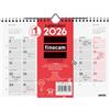 Finocam Calendario da parete 2026 con vista mensile da gennaio a dicembre (12 mesi). Calendario 2026 da annotare. Planner mensile neutro catalano