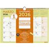Finocam - Calendario da parete 2026 Mese Vista Gennaio - Dicembre 2026 + Sep.- Dic. 2025 (4 mesi) ridotti | Calendario 2026 | Pianificazione mensile Grafik - Italiano