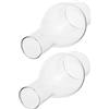 VICASKY Lampada a Petrolio Accessori 2 Pezzi Paralume In Vetro Per Lampada Olio Antivento E Caldo Atmosfera