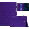 AYXYYDS Custodia per Samsung Galaxy Tab A 10.5 2018 SM-T590/T595, Galaxy Tab A 10.5 PU Leather Folio Case, Portafoglio con Silicone Interno Case e Porta Carte(Auto Wake/Sleep) (Viola)