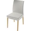 Italian Bed Linen Coppia Vestisedia con Schienale Fashionable - n. 2 Fodere Sedie Elasticizzate - Taglia Unica, Panna