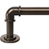 OLV Bastoni per tende industriali in bronzo per finestre da 122 a 213 cm, diametro 2,5 cm, oscuranti, regolabili, resistenti, per tende per finestre per interni ed esterni