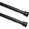 GARDINIA Set di 2 bastoni per tendine, asta in metallo, estensibile, asta per tende senza fori e viti, Ø 23/26 mm, lunghezza 90-140 cm o 130-220 cm, nero opaco